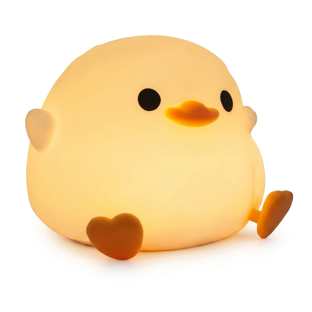 Lámpara Nocturna Infantil WarmBaby™ – Patito DoDo de Silicona Recargable
